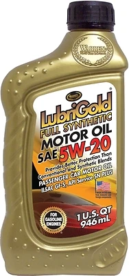Lubrigold Full Synthetic Motor Oil 5w-20, 32 Ounce Bottle, Model 402056