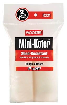 Wooster Mini Roller Cover 3/4 In Nap 6 In Length For All Flat Paints And Stains