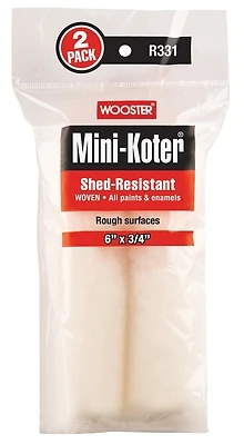 Wooster Mini Roller Cover 3/4 In Thick Nap 6 In Length For All Paints