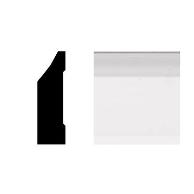 7888 3/8 In. X 1-1/4 In. X 8 Ft. Pvc White Colonial Stop Moulding