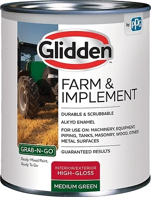 Farm And Implement Exterior Alkyd Enamel Paint Green Quart
