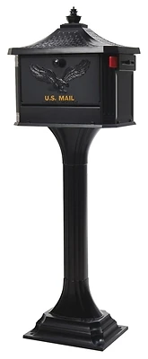 Mbox/post Pedestal Combo Aluminum - Model Ped00bam