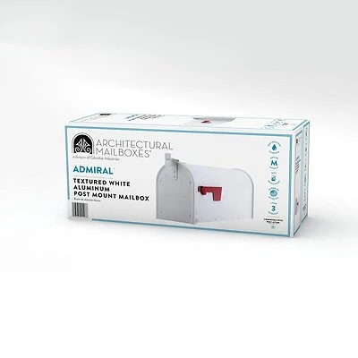 Aluminum Mailbox In Matte White Finish - Model Adm11wam