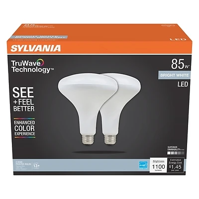 Led Br20 Bright White Bulb 85 Watt With Truwave Technology
