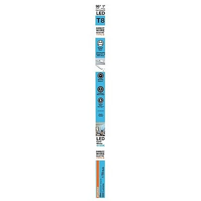 Sylvania 41098 8ft T8 LED Tube Light, 5000K, 42W, Direct Wire, Frosted