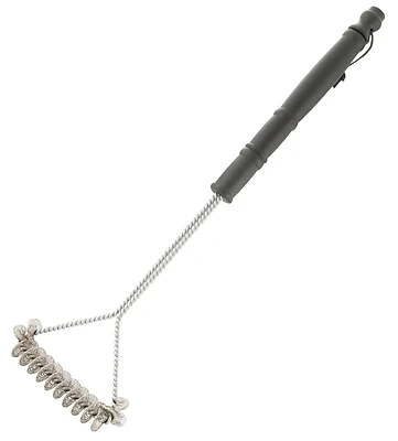 Bbq1011 Grill Brush, 20-1/2 In L, Stainless Steel Bristles, Plastic Handle