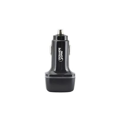 Dual Usb Car Charger With Type C Port For 12-24v Vehicles