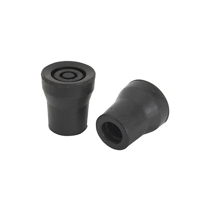 Tip Crutch Black 7/8 Inch Reinforced Rubber Tips For Crutches, Canes, Walkers