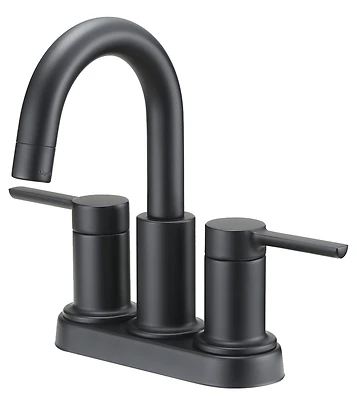 Lavatory Faucet Two Handle Matte Black 4 Inch Centers