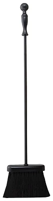 26 Inch Hearth Fireplace Brush With Long Handle And Classic Black Finish