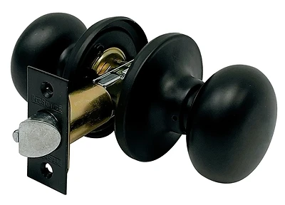 Adjustable Passage Tumbler Knob In Matte Black - Model Tfx930bsr4v24