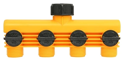 Ym20820 4-way Tap Manifold Connector - Black/yellow