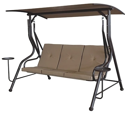 737-0273 Steel Frame Swing For 3 People, 76-3/4 In Oah
