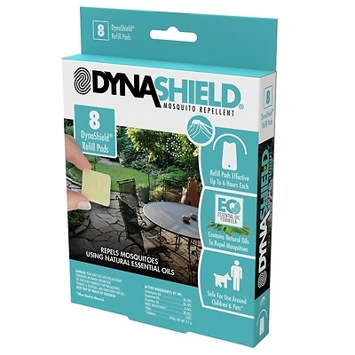 Dynashield Ds1000r8r 8 Pk Mosquito Repellent Refill Pads, 6 Hr Duration