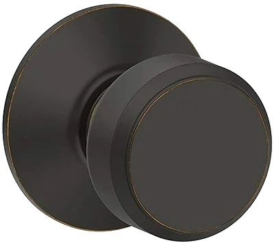 Bowery Aged Bronze Lock Knob For Hall And Closet - Model F10 V Bwe 716