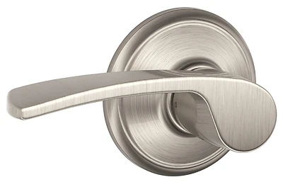 Merano Passage Lever Hall And Closet Lock In Satin Nickel - Model F10vmer619