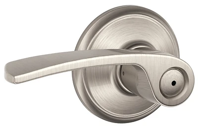 Merano Privacy Lever Bed And Bath Lock In Satin Nickel - Model F40vmer619