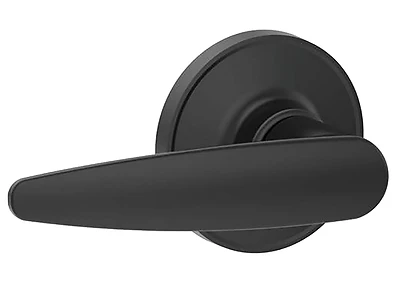 Dover Lever Passage Door Lock Set In Matte Black - Model J10dov622