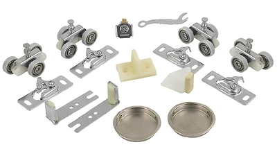 48 Inch Bypass Door Hardware Track Set For 2-door Systems