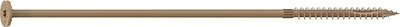 Screw Structural Flat Head 10 X 1/4 Inch - Exterior Fasteners For Decking & More