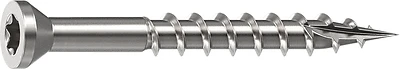 Deck Screw T15 Star Drive 1-5/8 Inch No. 8 Stainless Steel 100 Count