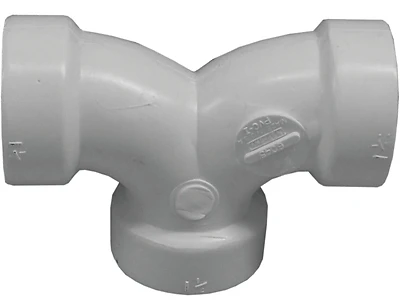 700 Double Pipe Elbow 1-1/2 In Hub Connection 90 Degree Schedule 40 Pvc