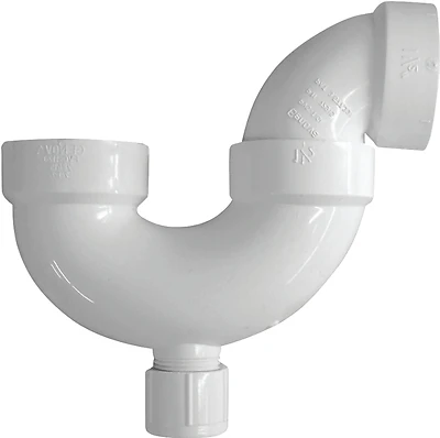 P-trap With Cleanout, 2 Inch, Schedule 40 Pvc, Model 193202a/05224h