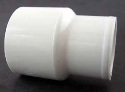 PVC Reducer Coupling, 1 x 3/4 In Slip Joint, White