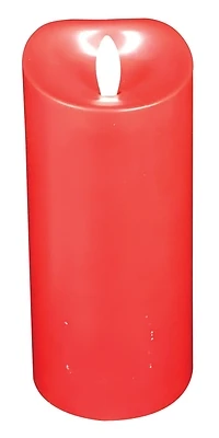 25307 Red Christmas Candle, 7 Inch, Cinnamon Fragrance