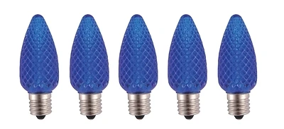 24994 Led Bulb, Intermediate Lamp Base, Crystal Blue Light For Indoor/outdoor Use