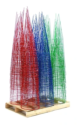 70445 Heavy-duty Plant Support, 42 In L X 14 In W, Steel, Green, Red, Blue