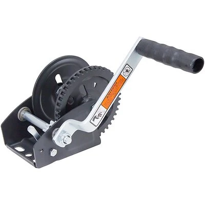 Dl1100 Pulling Winch, 1100 Lb Capacity, 3/16 In Wire Rope, 79 Ft Length