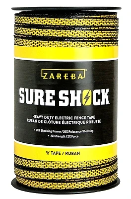 Hdt656yh-z Heavy-duty Electric Fence Tape, 1/2 In X 656 Ft, Yellow