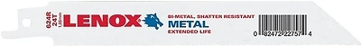 Bi-metal Reciprocating Blade 6" X 24 Teeth For Metal Cutting