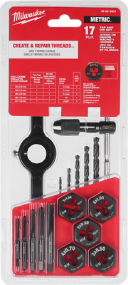 Milwaukee 49-22-5601 17-Piece Metric Tap And Die Set With Case