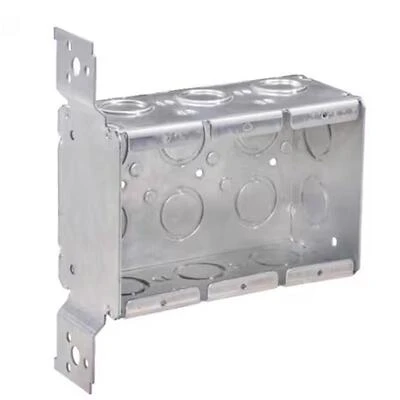 Southwire Steel Switch Box, 3 Gang, New/Old Work, 6x7x2.7 In.