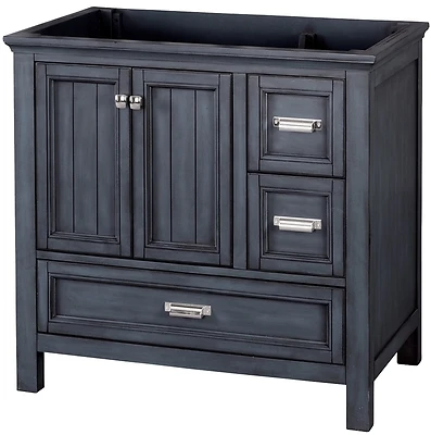 Brantley Collection 36x21 Inch Harbor Blue Vanity Cabinet