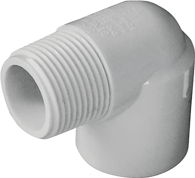 Ipex 3/4 Inch Pvc 90 Degree Street Elbow, Slip X Mpt Connection, Sch 40