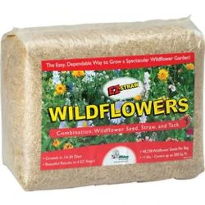 Mlezwildlower11 Ez-straw Wildflower Straw Tack Covers For Erosion Control