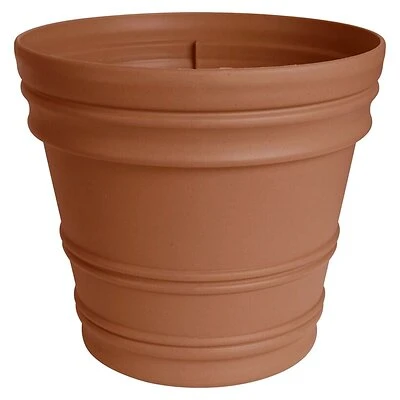 Rr2246 Terracotta Planter, 21.5 In H X 21.5 In W, Rolled Rim Design