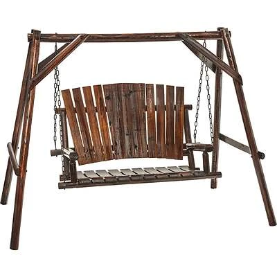 Char-Log TX 94079 2-Person Patio Swing With Canopy