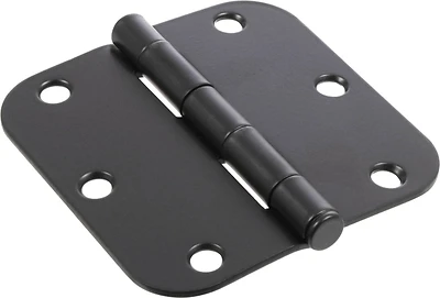 853582 3.5 in. Round Corner Door Hinge, Oil Rubbed Bronze - Pack of 3