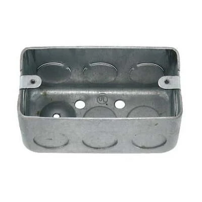 2" X 4" Surface Mount Utility Box For Electrical Wiring And Connections