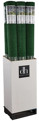 Carpet 1301 Artificial Grass Carpet, 1/4 In H Pile, 8 Ft L Roll, Green