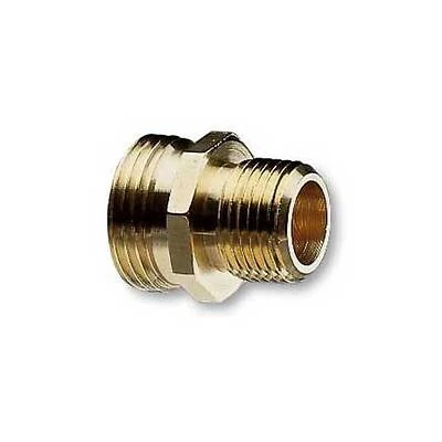 Double Male Pipe And Hose Connector 3/4 Inch Durable Brass Fittings