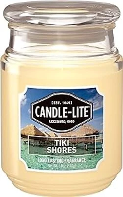 18 Ounce Tiki Shores Candle-lite For Outdoor Ambiance