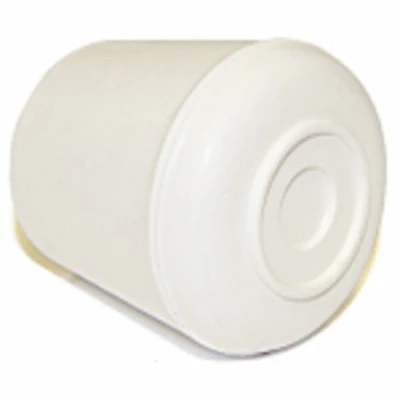 Furniture Leg Tip, Off White Rubber, 1-In., 4-Pk.
