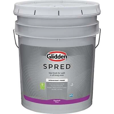 Interior Paint + Primer Eggshell White Pastel Base 5 Gallon