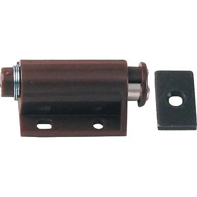 Single Touch Magnetic Latch, Brown Plastic, Model 04618, 2" Length