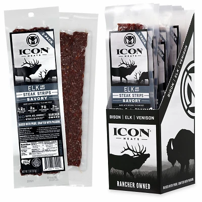 2 oz. Elk Steak Strip, Savory